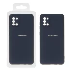 قاب نیو سیلیکون محافظ لنزدار RFF مدل Samsung Galaxy A31 - سرمه ای (پک دار)