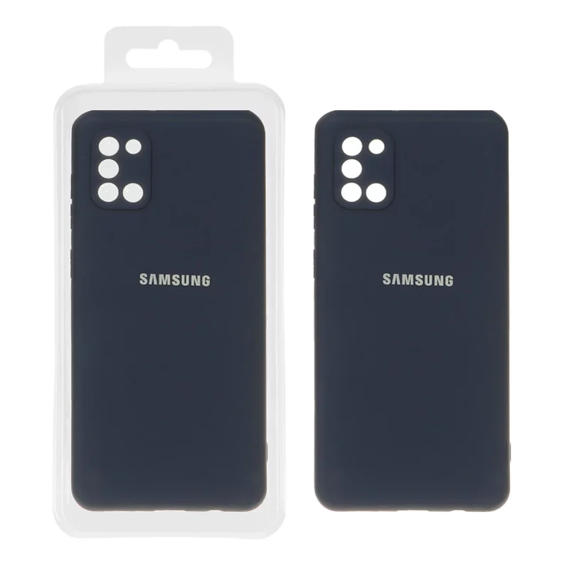 قاب نیو سیلیکون محافظ لنزدار RFF مدل Samsung Galaxy A31 - سرمه ای (پک دار) - تصویر 2