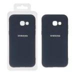 قاب نیو سیلیکون محافظ لنزدار RFF مدل Samsung Galaxy A5 (2017) / A520 - سرمه ای (پک دار)