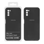 قاب سیلیکونی پاک کنی اورجینال درجه یک Samsung Galaxy A03s / A02s - مشکی کد 1 (پک دار)