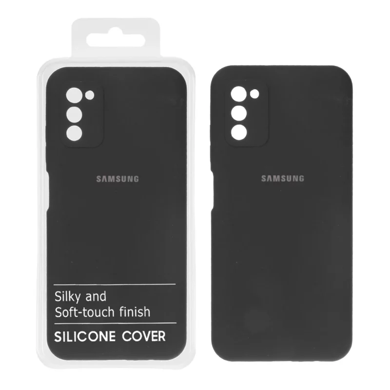 قاب سیلیکونی پاک کنی اورجینال درجه یک Samsung Galaxy A03s / A02s - مشکی کد 1 (پک دار) - تصویر 2