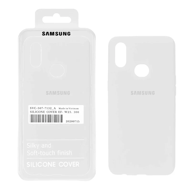 قاب سیلیکونی پاک کنی اورجینال درجه یک Samsung Galaxy A10s - سفید (پک دار) - تصویر 2