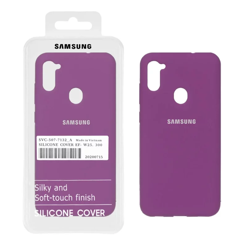 قاب سیلیکونی پاک کنی اورجینال درجه یک Samsung Galaxy A11 / M11 - ارغوانی (پک دار) - تصویر 2