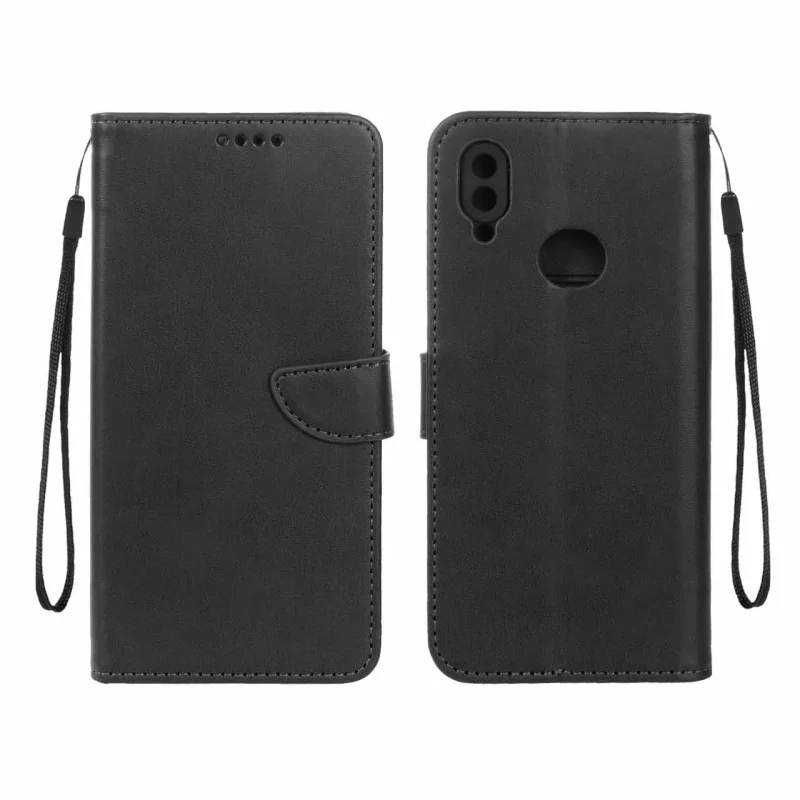 کیف چرمی موبایل مگنتی محافظ لنزدار Samsung Galaxy A10s - مشکی - تصویر 2