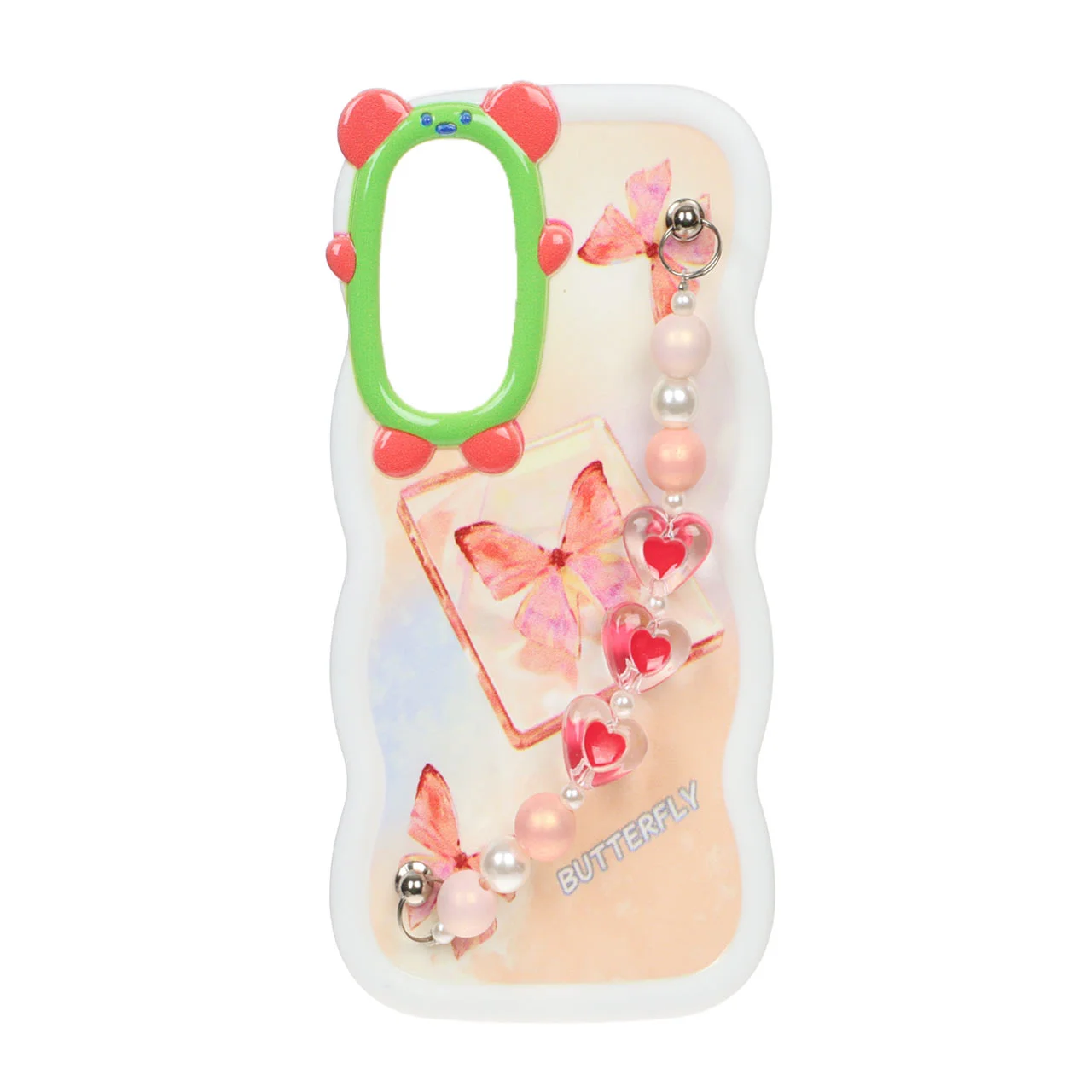 19178-1035328-1 قاب کنگره ای دستبند مرواریدی Samsung Galaxy A34 - طرح 100 - تصویر 1