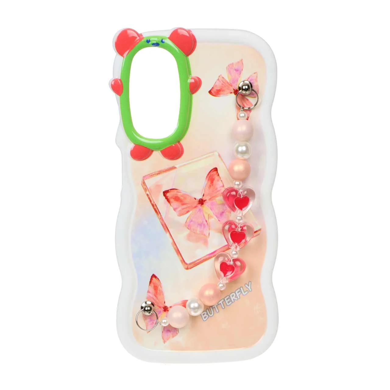19178-1035378-1 قاب کنگره ای دستبند مرواریدی Samsung Galaxy A14 - طرح 125 - تصویر 1