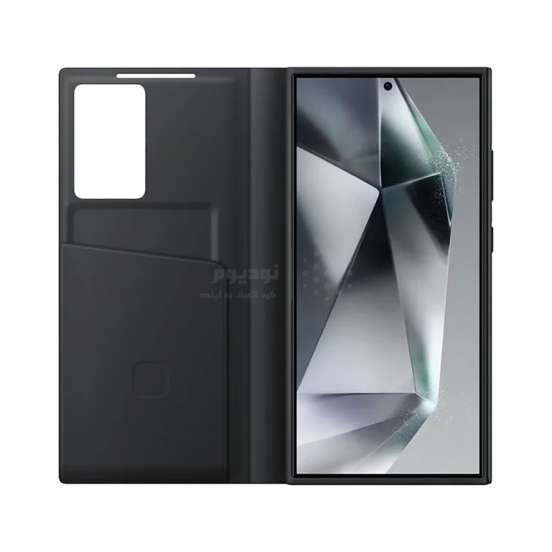 کیف هوشمند اورجینال سامسونگ Smart View Wallet Case مدل Samsung Galaxy S24 Ultra - مشکی (پک دار) - تصویر 4