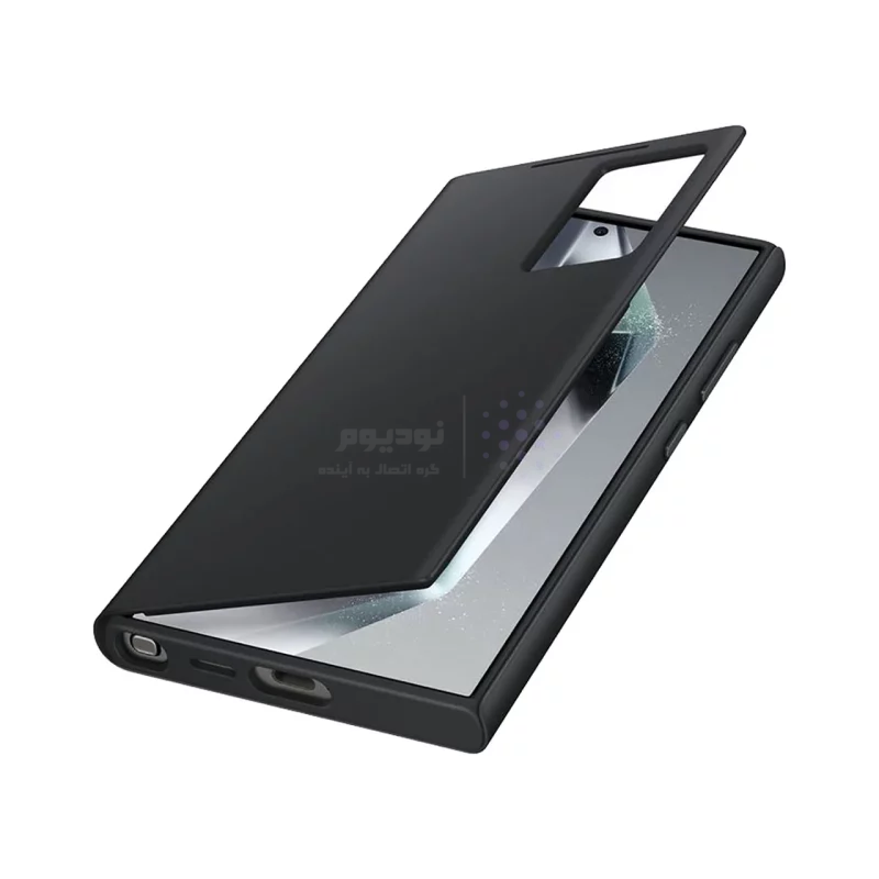 کیف هوشمند اورجینال سامسونگ Smart View Wallet Case مدل Samsung Galaxy S24 Ultra - مشکی (پک دار) - تصویر 5