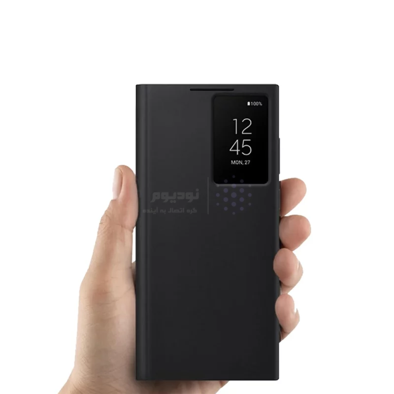 کیف هوشمند اورجینال سامسونگ Smart View Wallet Case مدل Samsung Galaxy S24 Ultra - مشکی (پک دار) - تصویر 6