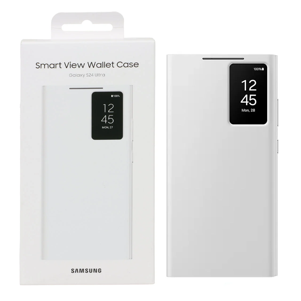 19178-1041214-1 کیف هوشمند اورجینال سامسونگ Smart View Wallet Case مدل Samsung Galaxy S24 Ultra - سفید (پک دار) - تصویر 1