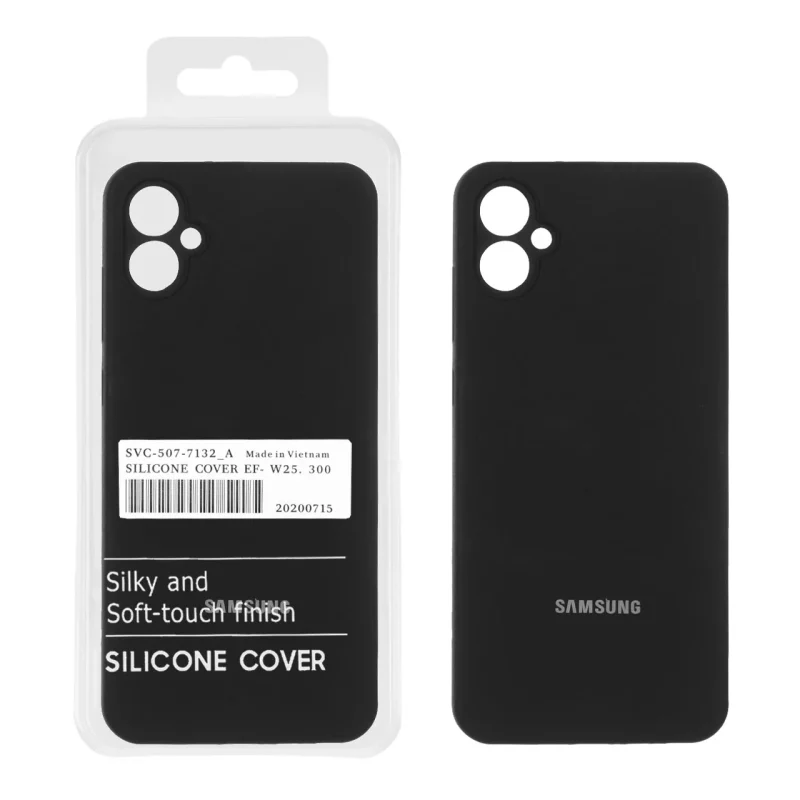 قاب سیلیکونی پاک کنی اورجینال درجه یک Samsung Galaxy A05 - مشکی (پک دار) - تصویر 2
