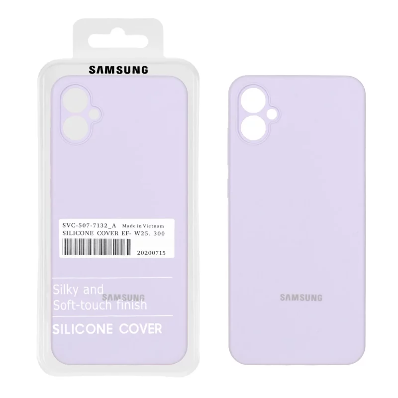 قاب سیلیکونی پاک کنی اورجینال درجه یک Samsung Galaxy A05 - یاسی (پک دار) - تصویر 2