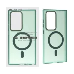 قاب Focus Pixels لنز آلومینیومی مات Magsafe مدل Samsung Galaxy S24 Ultra - سبز (پک دار)