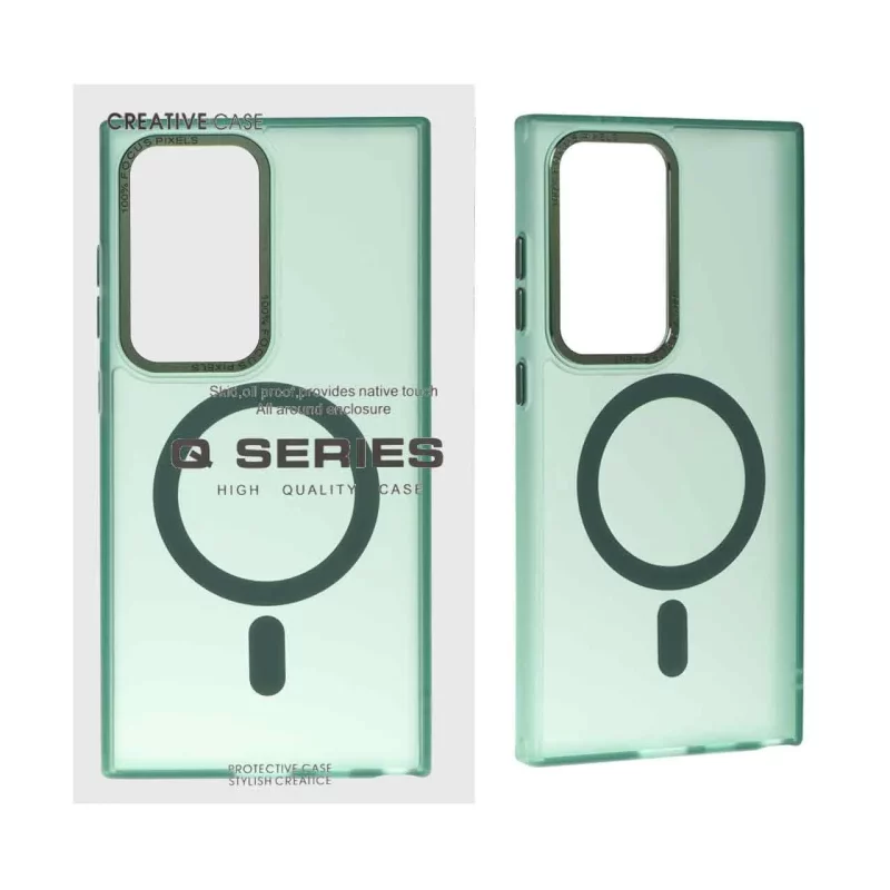 قاب Focus Pixels لنز آلومینیومی مات Magsafe مدل Samsung Galaxy S24 Ultra - سبز (پک دار) - تصویر 2