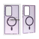 قاب Focus Pixels لنز آلومینیومی مات Magsafe مدل Samsung Galaxy S24 Ultra - بنفش (پک دار)
