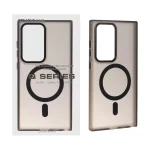 قاب Focus Pixels لنز آلومینیومی مات Magsafe مدل Samsung Galaxy S23 Ultra - مشکی (پک دار)