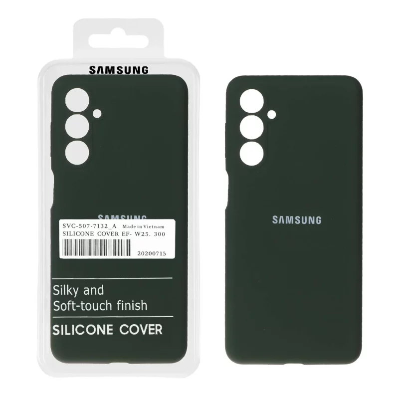 قاب سیلیکونی پاک کنی اورجینال درجه یک Samsung Galaxy M54 / F54 - سبز تیره (پک دار) - تصویر 2