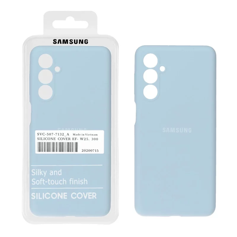 قاب سیلیکونی پاک کنی اورجینال درجه یک Samsung Galaxy M54 / F54 - آبی آسمانی (پک دار) - تصویر 2