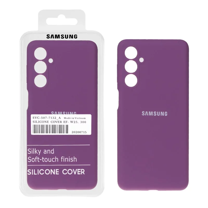 قاب سیلیکونی پاک کنی اورجینال درجه یک Samsung Galaxy M54 / F54 - ارغوانی (پک دار) - تصویر 2
