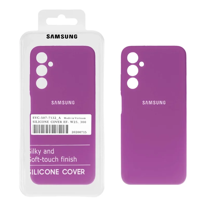 قاب سیلیکونی پاک کنی اورجینال درجه یک Samsung Galaxy A05s - ارغوانی (پک دار) - تصویر 2