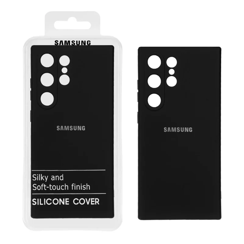 قاب نیو سیلیکون محافظ لنزدار RFF مدل Samsung Galaxy S24 Ultra - مشکی (پک دار) - تصویر 2
