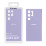 قاب نیو سیلیکون محافظ لنزدار RFF مدل Samsung Galaxy S24 Ultra - یاسی (پک دار)