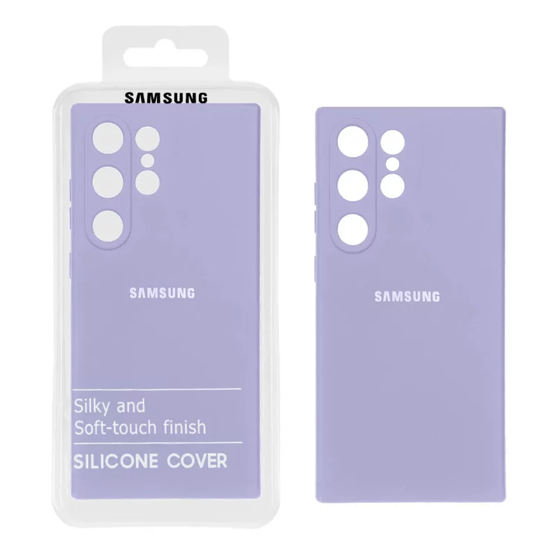 قاب نیو سیلیکون محافظ لنزدار RFF مدل Samsung Galaxy S24 Ultra - یاسی (پک دار) - تصویر 2