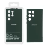 قاب نیو سیلیکون محافظ لنزدار RFF مدل Samsung Galaxy S24 Ultra - سبزتیره (پک دار)