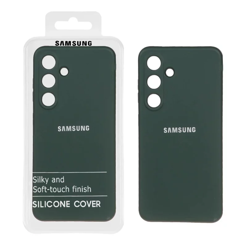 قاب نیو سیلیکون محافظ لنزدار RFF مدل Samsung Galaxy S24 - سبزتیره (پک دار) - تصویر 2