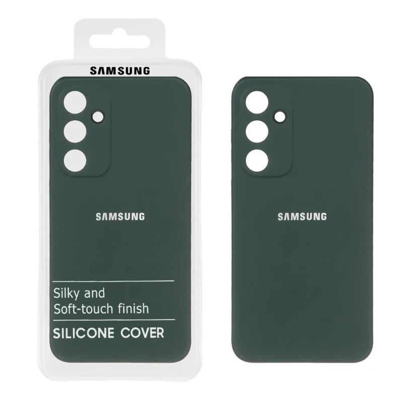 قاب نیو سیلیکون محافظ لنزدار RFF مدل Samsung Galaxy A35 - سبزتیره (پک دار) - تصویر 2
