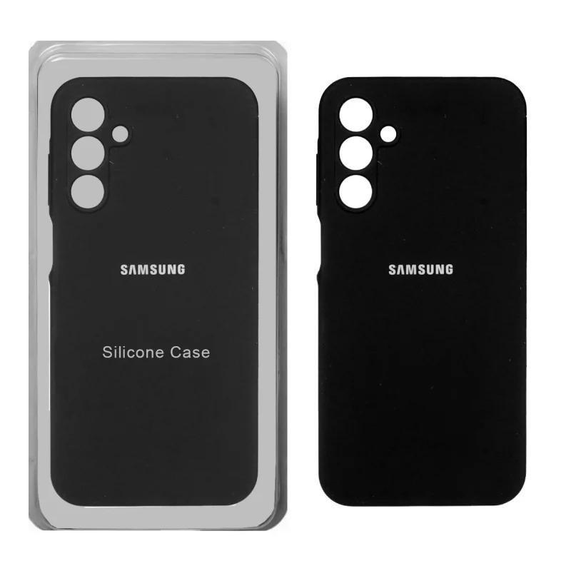 قاب سیلیکونی پاک کنی محافظ لنزدار اورجینال Samsung Galaxy A15 - مشکی (پک اصلی) - تصویر 2