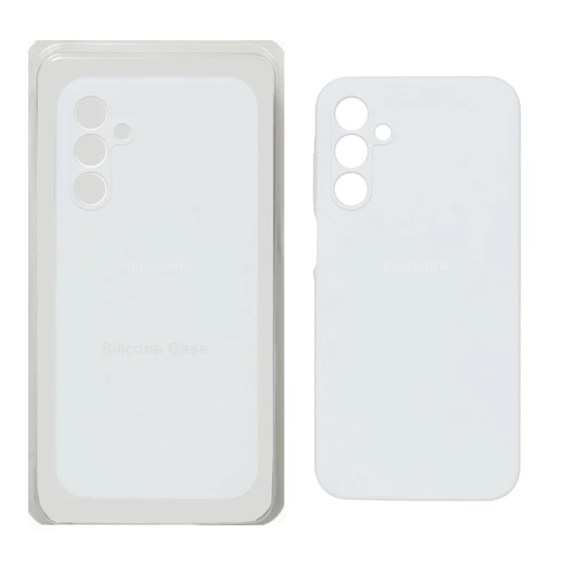 قاب سیلیکونی پاک کنی محافظ لنزدار اورجینال Samsung Galaxy A15 - سفید (پک اصلی) - تصویر 2