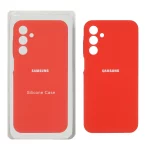 قاب سیلیکونی پاک کنی محافظ لنزدار اورجینال Samsung Galaxy A15 - قرمز (پک اصلی)