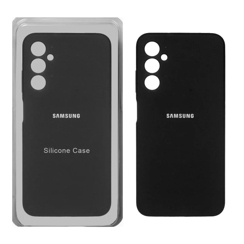 قاب سیلیکونی پاک کنی محافظ لنزدار اورجینال Samsung Galaxy A05s - مشکی (پک اصلی) - تصویر 2