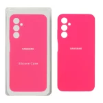 قاب سیلیکونی پاک کنی محافظ لنزدار اورجینال Samsung Galaxy A05s - صورتی فانتزی (پک اصلی)