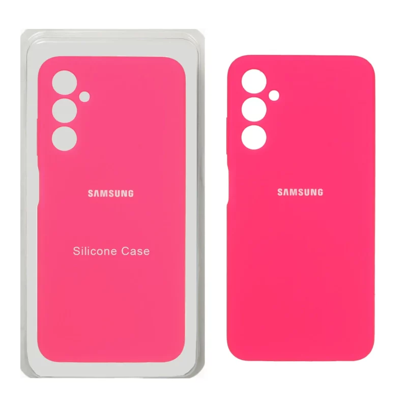 قاب سیلیکونی پاک کنی محافظ لنزدار اورجینال Samsung Galaxy A05s - صورتی فانتزی (پک اصلی) - تصویر 2
