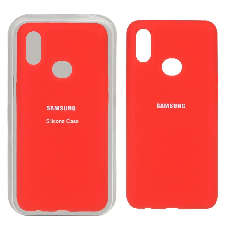 قاب سیلیکونی پاک کنی اورجینال Samsung Galaxy A10s - قرمز (پک اصلی) - تصویر 2