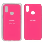 قاب سیلیکونی پاک کنی اورجینال Samsung Galaxy A10s - صورتی فانتزی (پک اصلی)