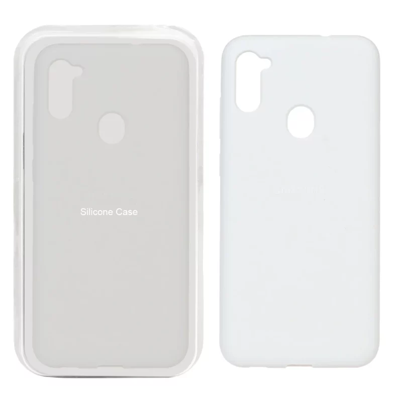 قاب سیلیکونی پاک کنی اورجینال Samsung Galaxy A11 / M11 - سفید (پک اصلی) - تصویر 2