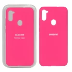 قاب سیلیکونی پاک کنی اورجینال Samsung Galaxy A11 / M11 - صورتی فانتزی (پک اصلی)