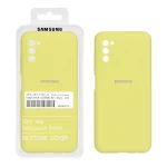قاب سیلیکونی پاک کنی اورجینال درجه یک Samsung Galaxy A03s / A02s - زرد (پک دار)