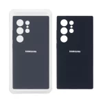 قاب سیلیکونی پاک کنی محافظ لنزدار اورجینال Samsung Galaxy S24 Ultra - مشکی (پک اصلی)