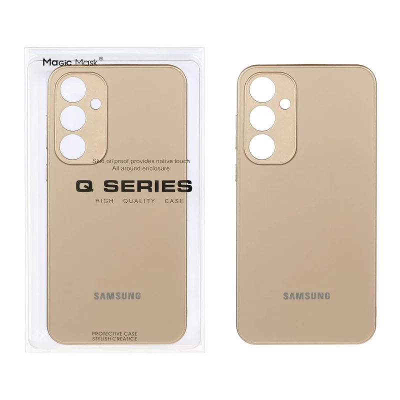 قاب اورجینال PVD ضدخش Magic Mask مدل Samsung Galaxy A55 - طلایی (پک دار) - تصویر 2