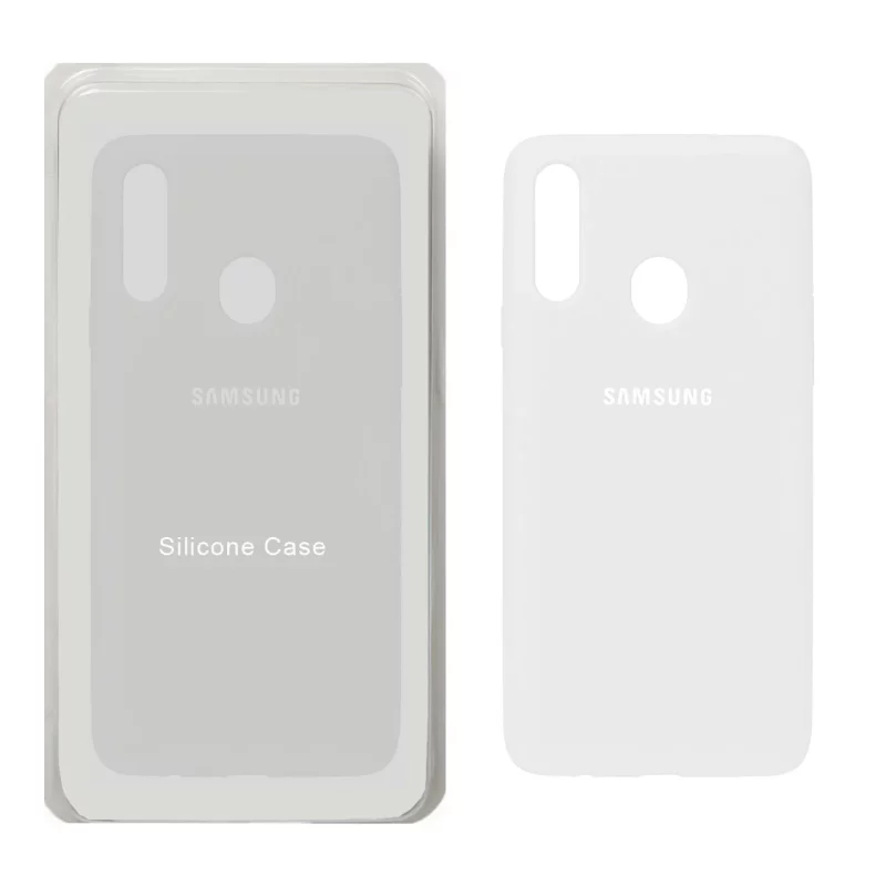 قاب سیلیکونی پاک کنی اورجینال Samsung Galaxy A20s - سفید (پک اصلی) - تصویر 2