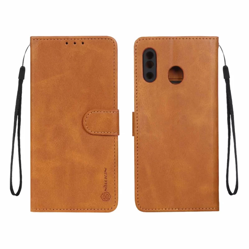 کیف موبایل مگنتی Nillkin مدل Samsung Galaxy A30 / A20 - عسلی - تصویر 2