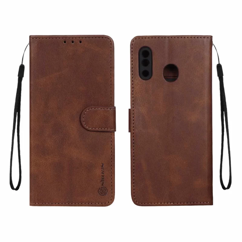 کیف موبایل مگنتی Nillkin مدل Samsung Galaxy A30 / A20 - قهوه ای - تصویر 2