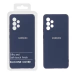 قاب نیو سیلیکون محافظ لنزدار RFF مدل Samsung Galaxy A53 - سرمه ای روشن (پک دار)
