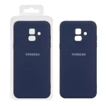 قاب نیو سیلیکون محافظ لنزدار RFF مدل Samsung Galaxy A6 - سرمه ای (پک دار)