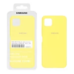 قاب سیلیکونی پاک کنی اورجینال درجه یک Samsung Galaxy A22 5G - زرد (پک دار)