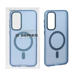 قاب Focus Pixels لنز آلومینیومی مات Magsafe مدل Samsung Galaxy S23 FE - سرمه ای (پک دار)